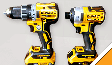 DEWALT 20V MAX XR Brushless Impact Driver and Hammer Drill Icon